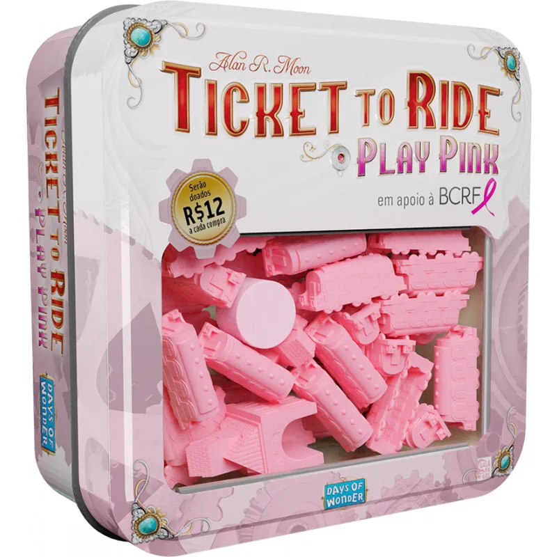 Ticket To Ride Play Pink (expansão) Jogo De Tabuleiro
