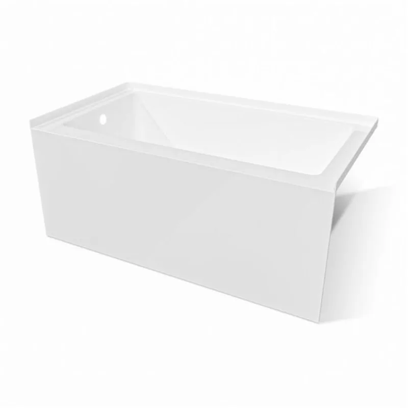Valley Bath & Kitchen BRION SKLH 54 x 32-in Rectangular White Acrylic Skirted Bathtub