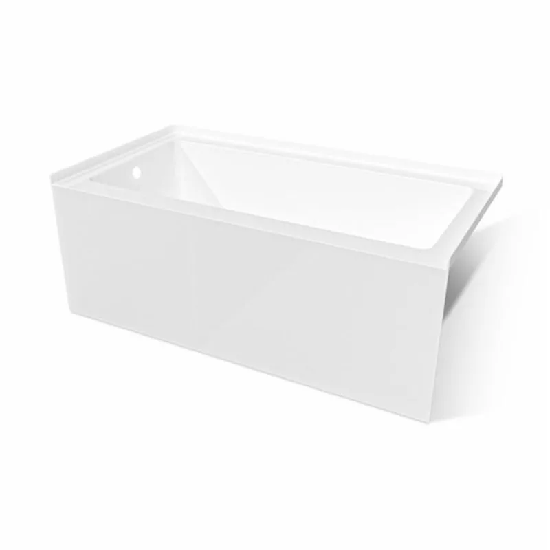 Valley Bath & Kitchen BRION SKLH 60 x 30-in Rectangular White Acrylic Skirted Bathtub