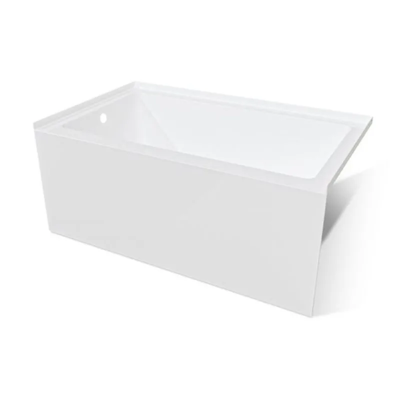 Valley Bath & Kitchen BRION SKLH 60 x 36-in Rectangular White Acrylic Skirted Bathtub