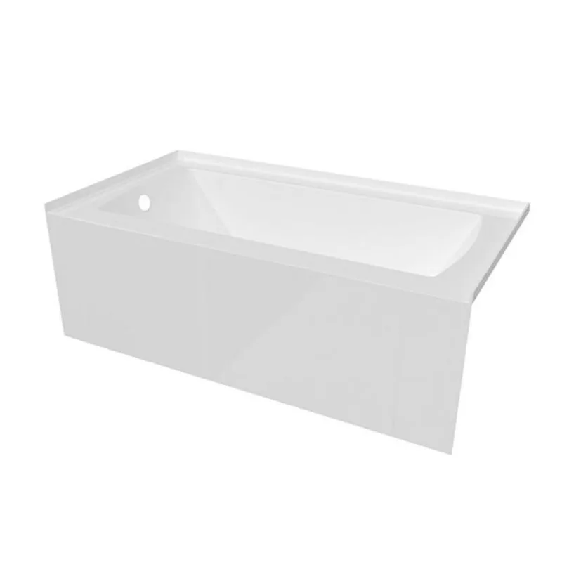 Valley Bath & Kitchen CEREN SKLH 60 x 32-in Rectangular White Acrylic Skirted Bathtub