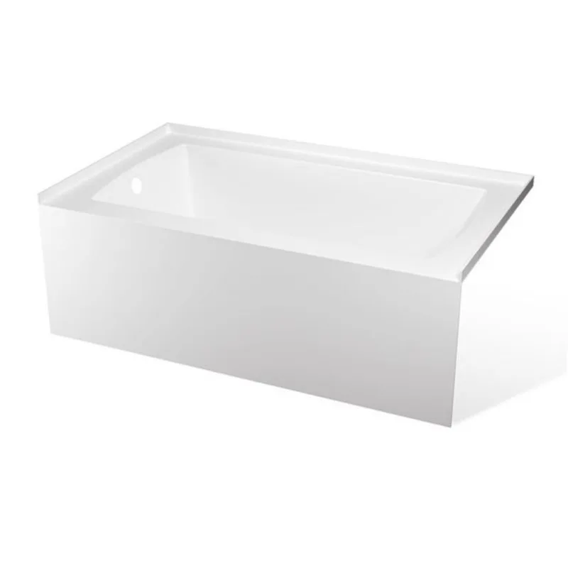 Valley Bath & Kitchen CEREN SKRH 60 x 34-in Rectangular White Acrylic Skirted Bathtub