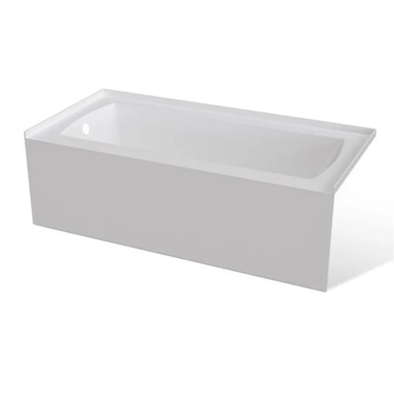 Valley Bath & Kitchen CEREN SKLH 66 x 32-in Rectangular White Acrylic Skirted Bathtub