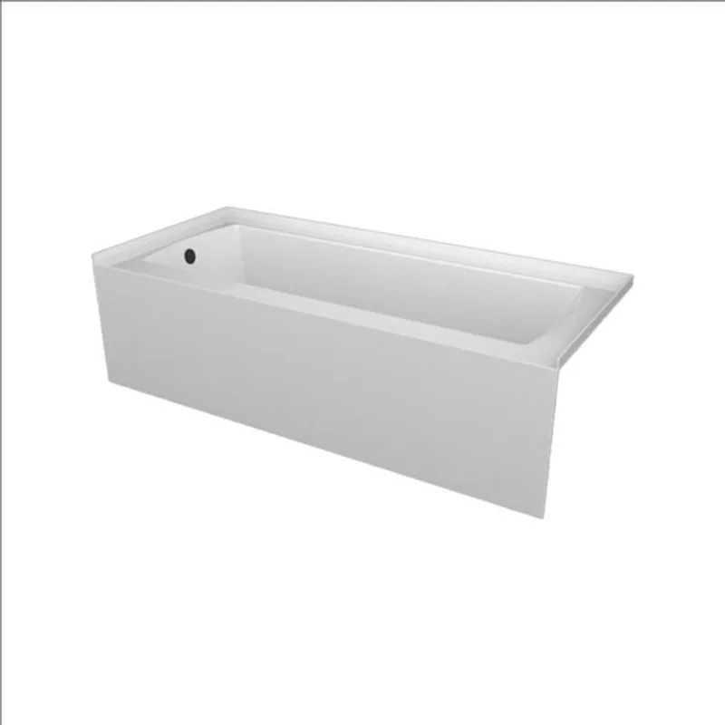 Valley Bath & Kitchen CEREN SKRH 72 x 32-in Rectangular White Acrylic Skirted Bathtub
