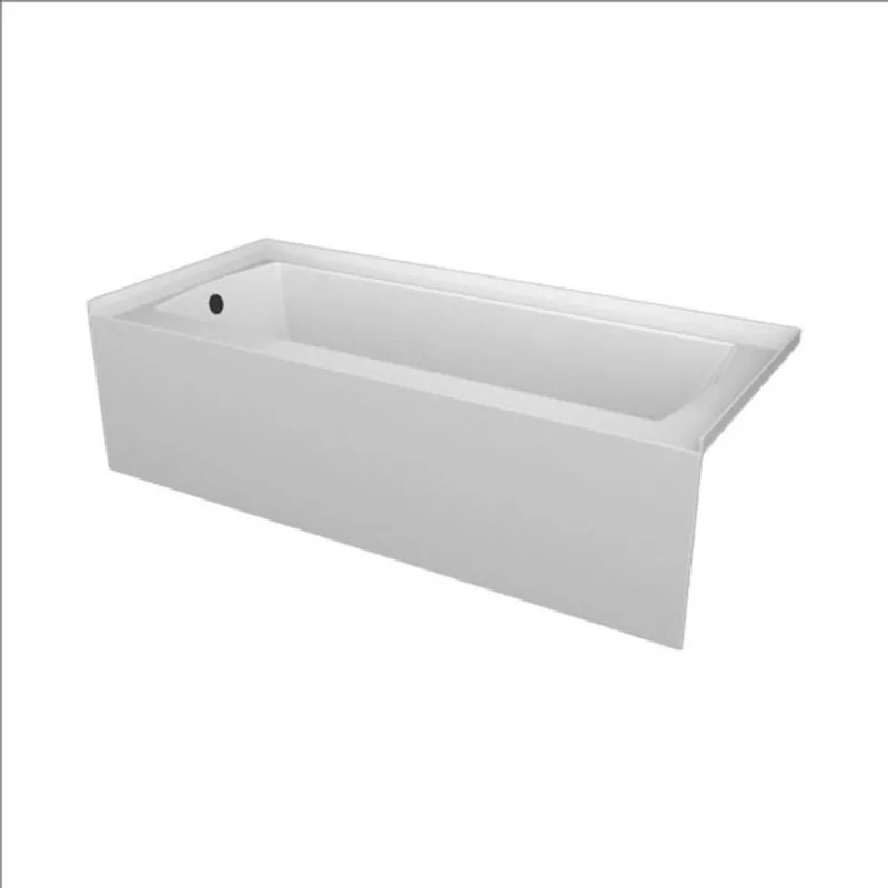 Valley Bath & Kitchen CEREN SKLH 72 x 36-in Rectangular White Acrylic Skirted Bathtub
