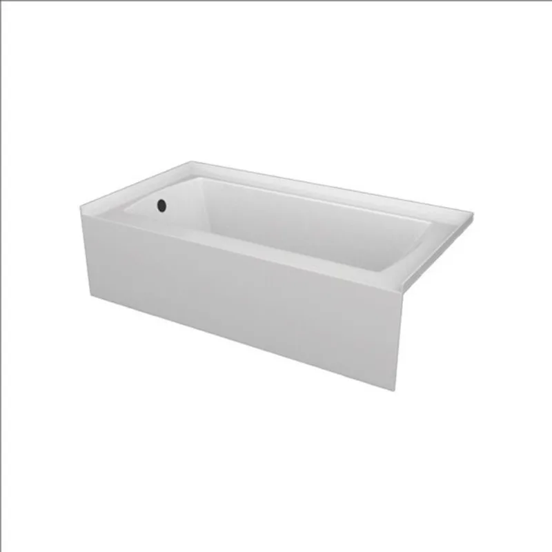 Valley Bath & Kitchen DARA SKLH 60 x 30-in Rectangular White Acrylic Skirted Bathtub