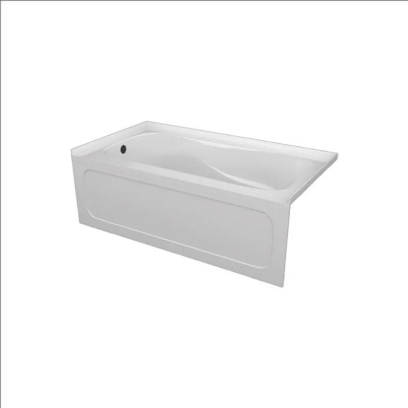 Valley Bath & Kitchen ELVA SKLH 60 x 32-in Rectangular White Acrylic Skirted Bathtub