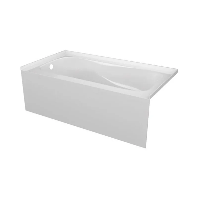 Valley Bath & Kitchen MAREN SKRH 60 x 32-in Rectangular White Acrylic Skirted Bathtub