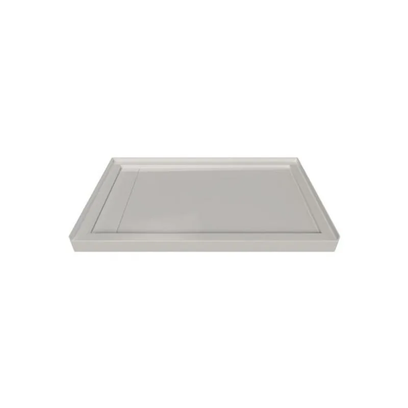 Valley Bath & Kitchen Shower Base in Acrylic Single Threshold with Left Drain 42 W x 60-in L
