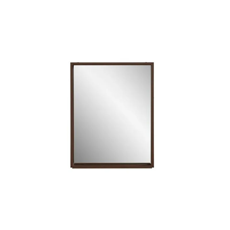 GEF Ember 24-in W Brown Walnut Rectangular Bathroom Mirror