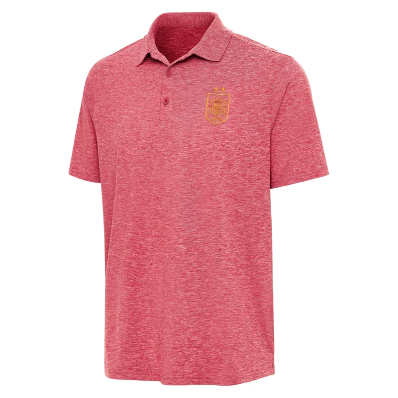 Spain National Team Triple Shot Polo Dark Red Heather / 2X / Spain National Team