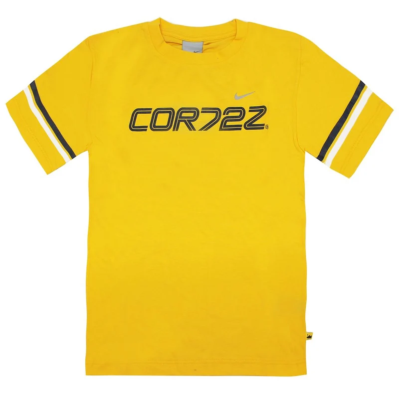 Nike Boys Cortez T-Shirt Graphic Yellow Top 692652 703 M