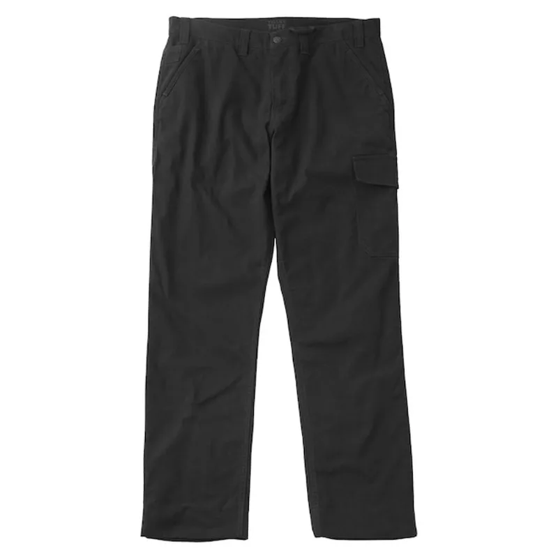 Tilley Tuff Utility Pant in Flannel-Lined Cotton for Men with 7 Pockets 42 x 32 - Black