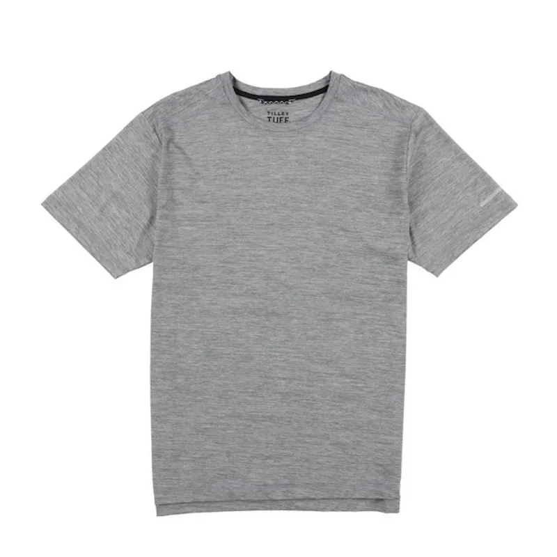 Tilley Tuff Men's T-Shirt in Stretchable Grey Nylon - Large