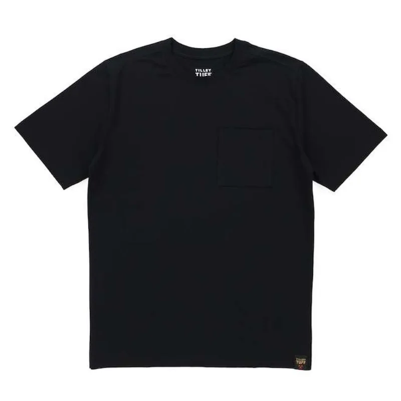 Tilley Tuff Legacy Men's T-Shirt with Pocket in Black Cotton - 3X-Large