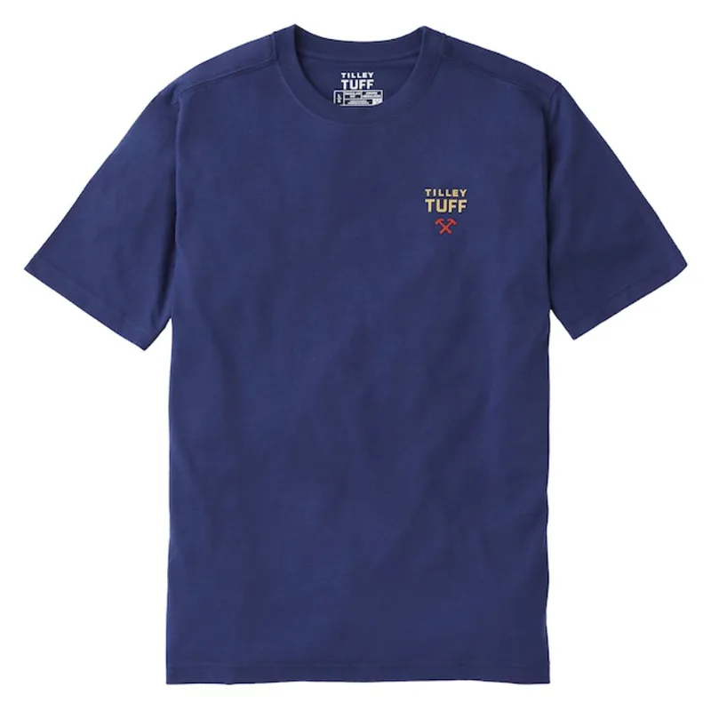 Tilley Tuff Core Men's T-Shirt in Cobalt Blue Cotton - Small