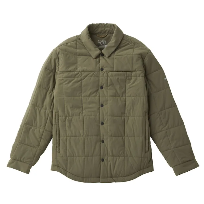 Tilley Tuff Quilted Work Jacket for Men in Sage Nylon - Large