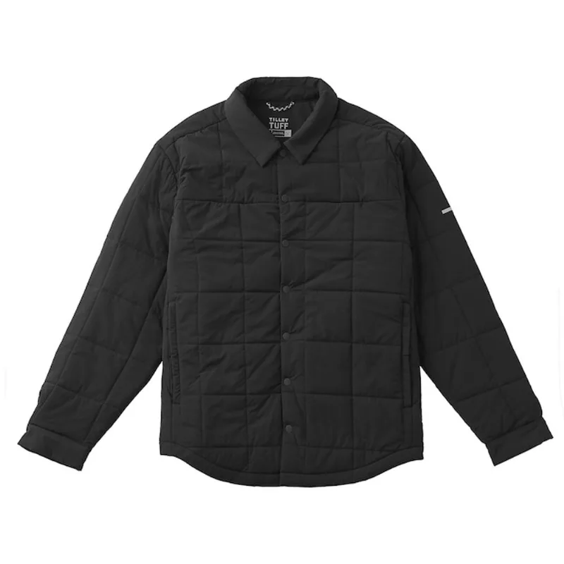 Tilley Tuff Quilted Work Jacket for Men in Black Nylon - Large