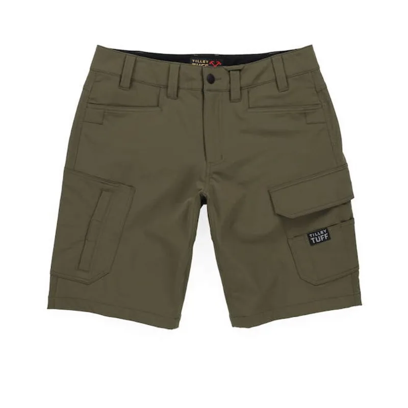Tilley Tuff Tech Shield Short in Softcell Fabric for Men with 8 Pockets 40 - Olive