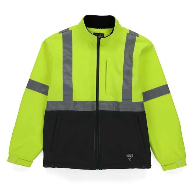 Tilley Tuff High Visibility Jacket Water-Repellent in Yellow and Black Polyester - 2X-Large