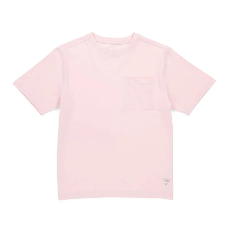 Tilley Tuff Legacy T-Shirt for Women in Peach Cotton with Pocket - Medium