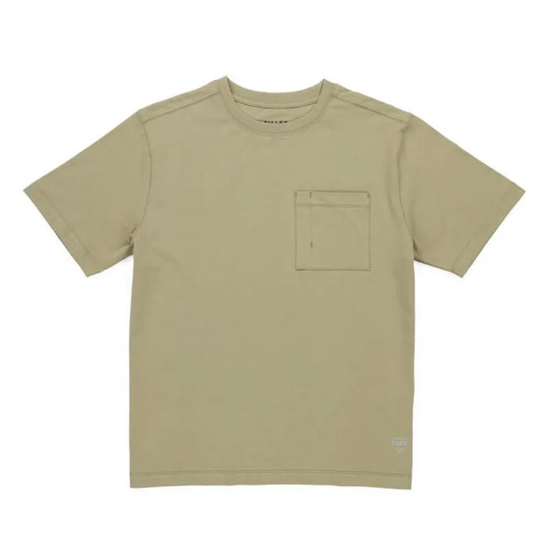 Tilley Tuff Legacy T-Shirt for Women in Olive Cotton with Pocket - Large