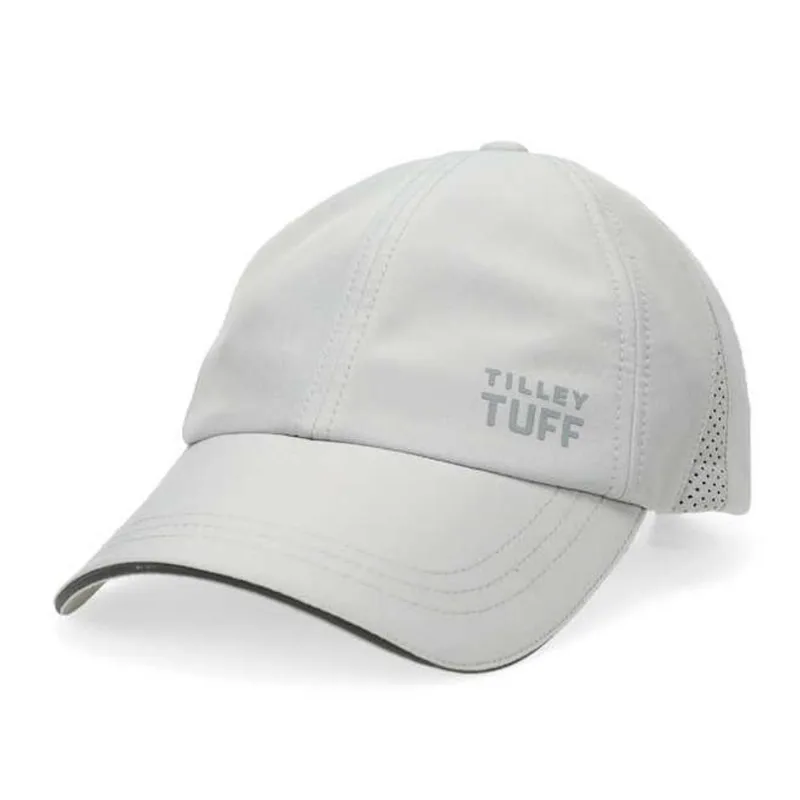Tilley Tuff Tech Baseball Cap for Women in Grey Polyester with Mesh Inserts Logo - Large/X-Large