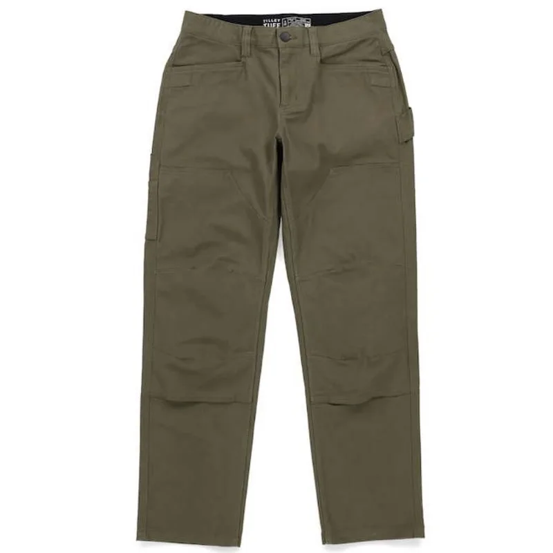 Tilley Tuff Cargo Pants for Women in Olive Cotton with 6 Pockets - 16