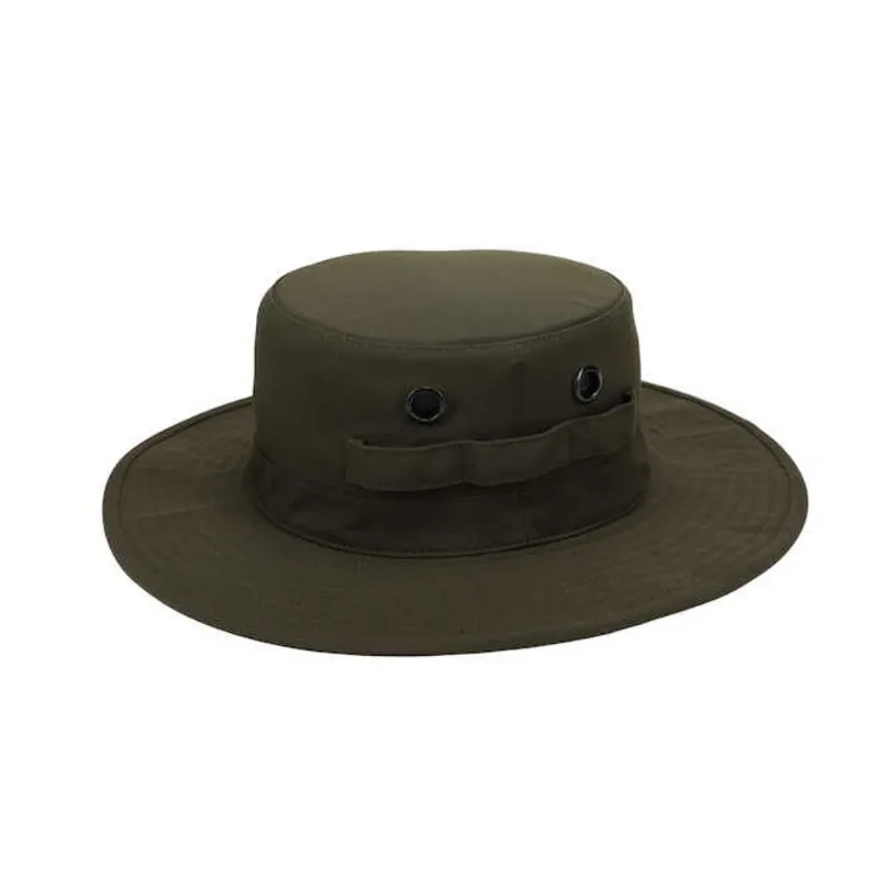 Tilley Tuff Brimmed Hat for Women in Olive Nylon with Vented Eyelets - Medium