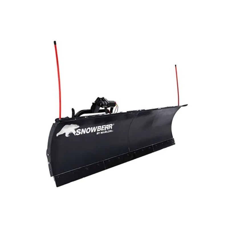 Snowbear by Marlon UNIVERSAL 82-Inch x 19-Inch Hitch-Mounted Winch Driven Snowplow