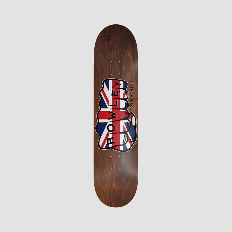 Toy Machine Rowley Union Jack Skateboard Deck Various Stains - 8.25" 8.25 Inches / Various Stains