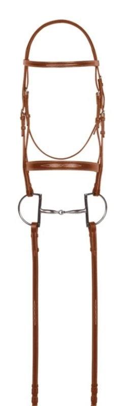 Aramas Fancy Mild Sq Raised Bridle Chestnut / Cob