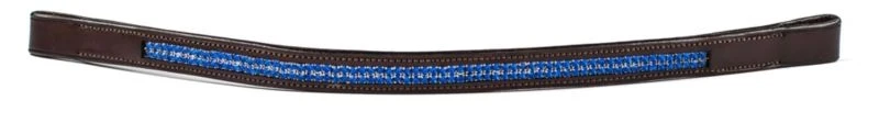 HK Americana Double Row Royal Blue Crystal Browban Blue/Dark Brown / Full
