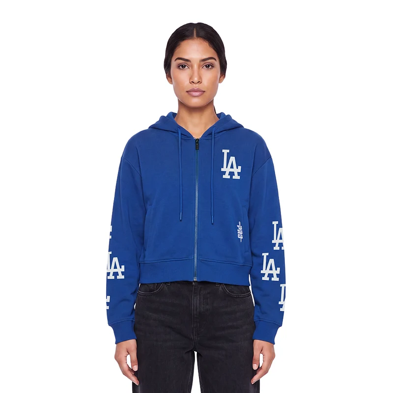 SUDADERA CON CIERRE MLB LOS ANGELES DODGERS ALL PRO PARA MUJER XL / AZUL
