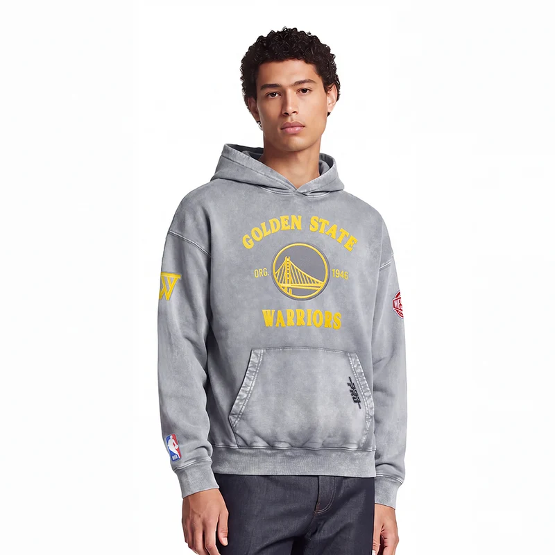 SUDADERA CON GORRO NBA GOLDEN STATE WARRIORS FIRST TEAM S / GRIS