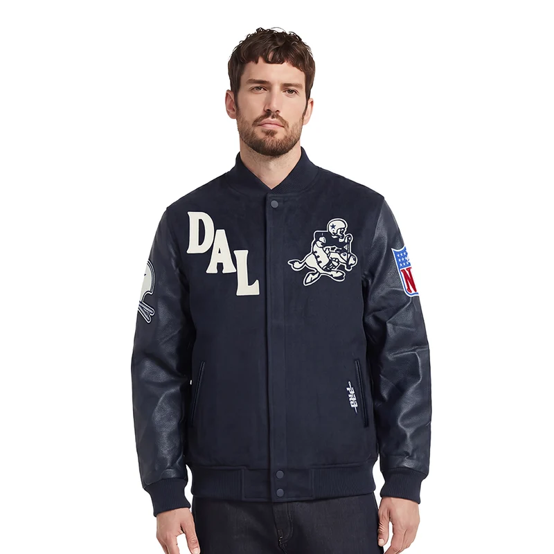 CHAMARRA UNIVERSITARIA NFL DALLAS COWBOYS FIRST TEAM 3XL / AZUL MARINO