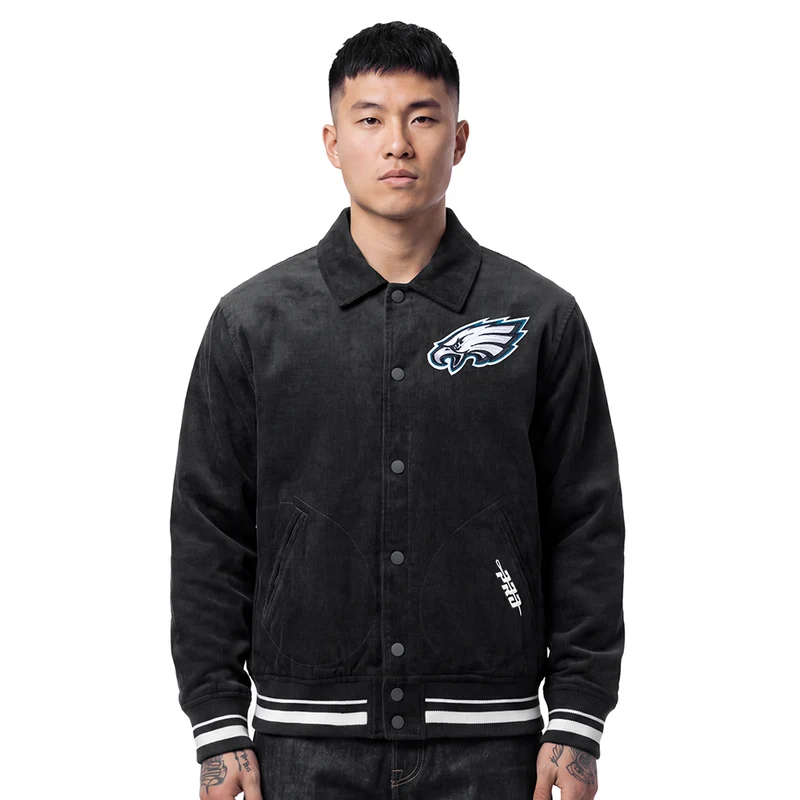 CHAMARRA NFL PHILADELPHIA EAGLES CLASSIC CORDUROY 3XL / NEGRO