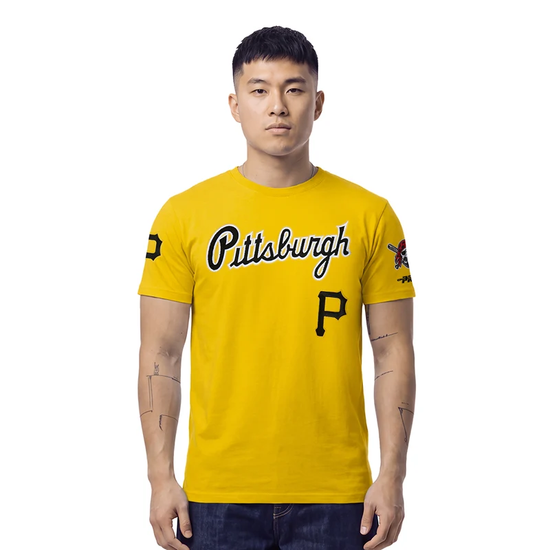 MANGA CORTA MLB PITTSBURGH PIRATES CLASSIC CHENILLE 2XL / AMARILLO