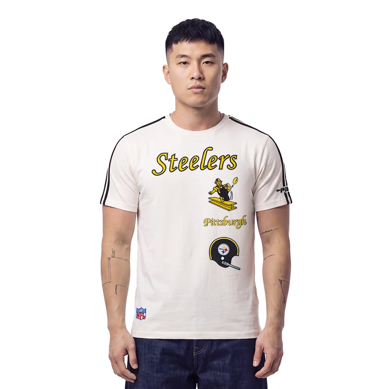 PLAYERA NFL PITTSBURGH STEELERS RETRO CLASSICS M / CREMA / NEGRO