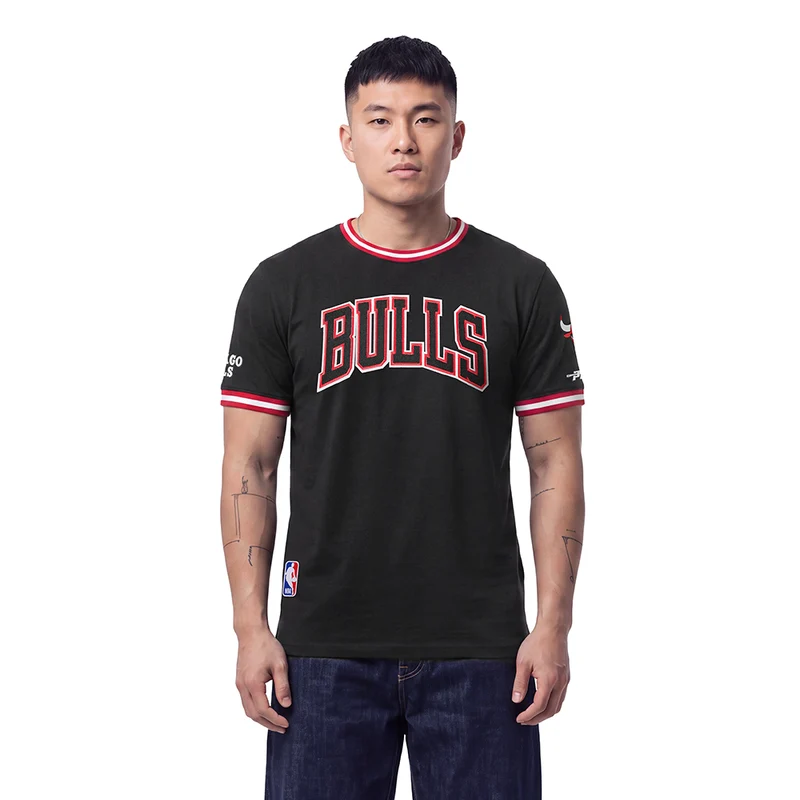 PLAYERA NBA CHICAGO BULLS CLASSIC CHENILLE 2XL / NEGRO / ROJO