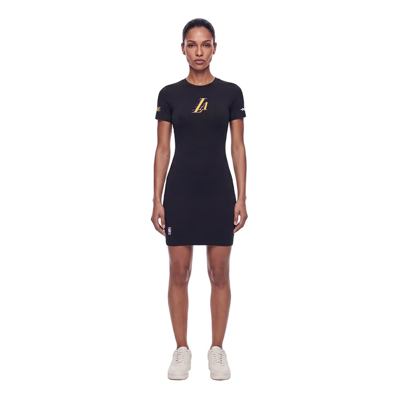VESTIDO NBA LOS ANGELES LAKERS CLASSIC CHENILLE PARA MUJER XL / NEGRO