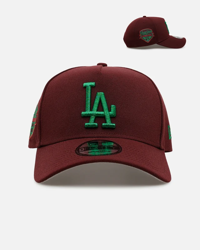 New Era Los Angeles Dodgers 'Frosted Burgundy' 9FORTY A-Frame Snapback Burgundy ONE