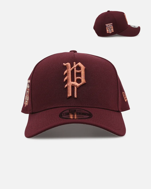 New Era Philadelphia Phillies 'Penny' 9FORTY A-Frame Snapback Maroon ONE