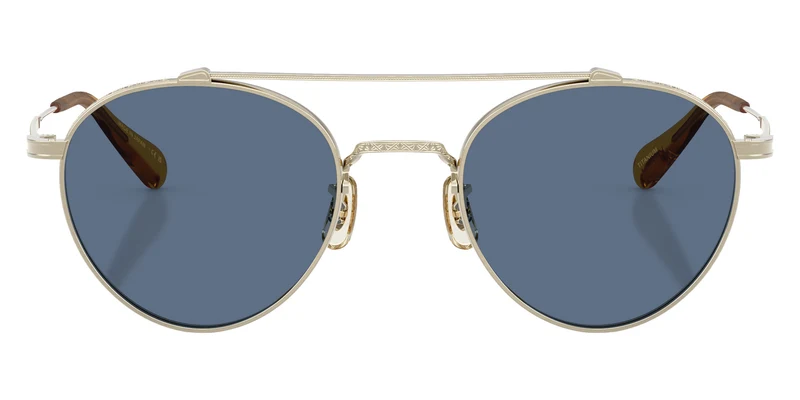 Oliver Peoples - OV1223ST Brunner Brushed Gold / Blue 534780 / 49-21-145