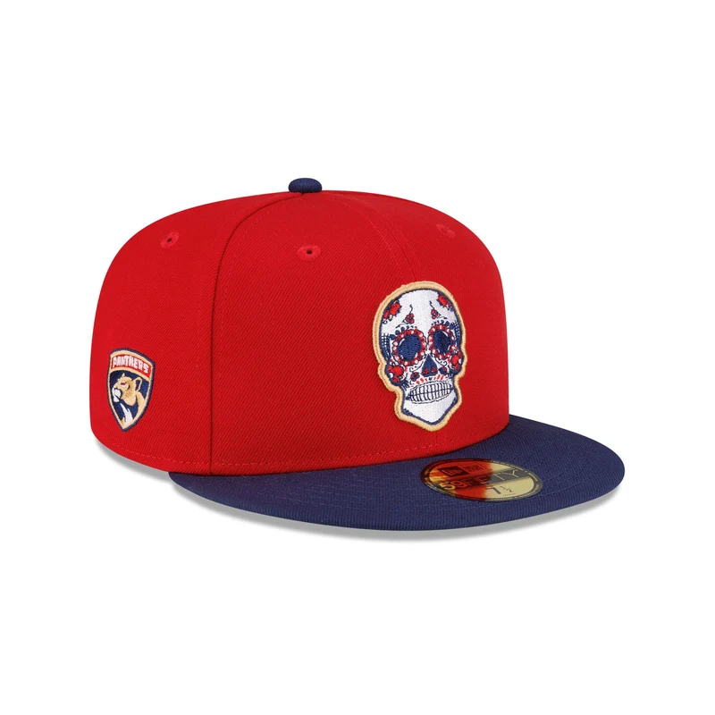 Florida Panthers Sugar Skull 59FIFTY Fitted Hat 7 1/2
