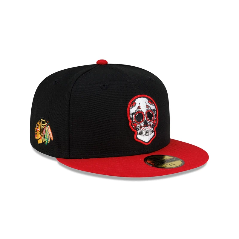 Chicago Blackhawks Sugar Skull 59FIFTY Fitted Hat 8