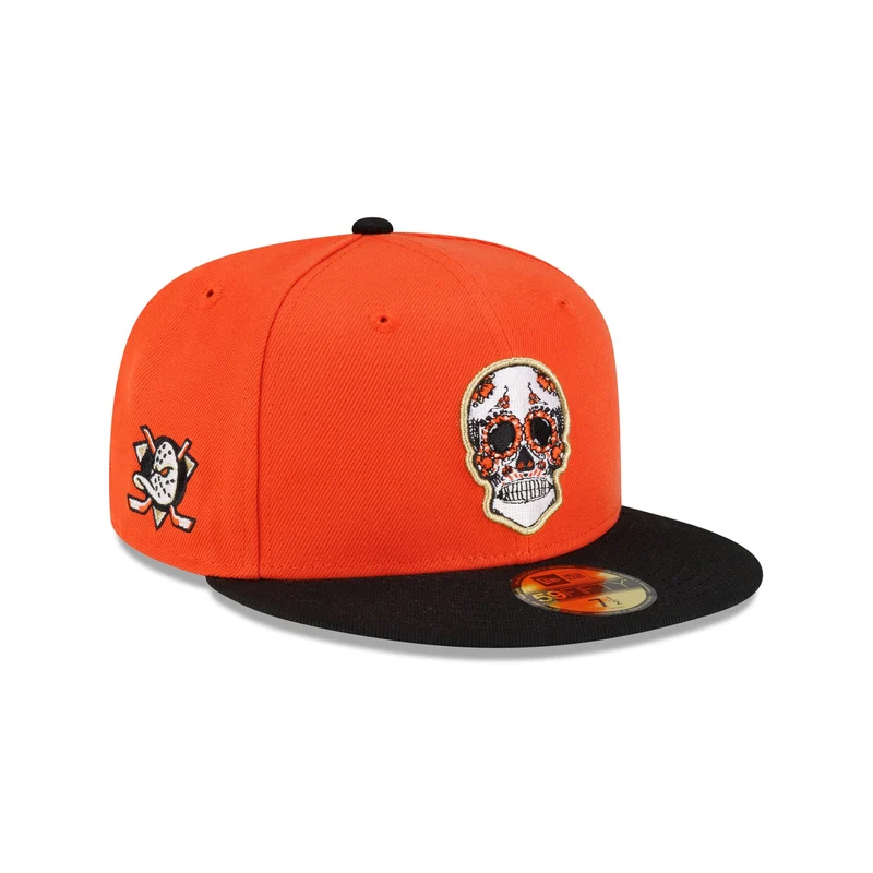 Anaheim Ducks Sugar Skull 59FIFTY Fitted Hat 7 3/4