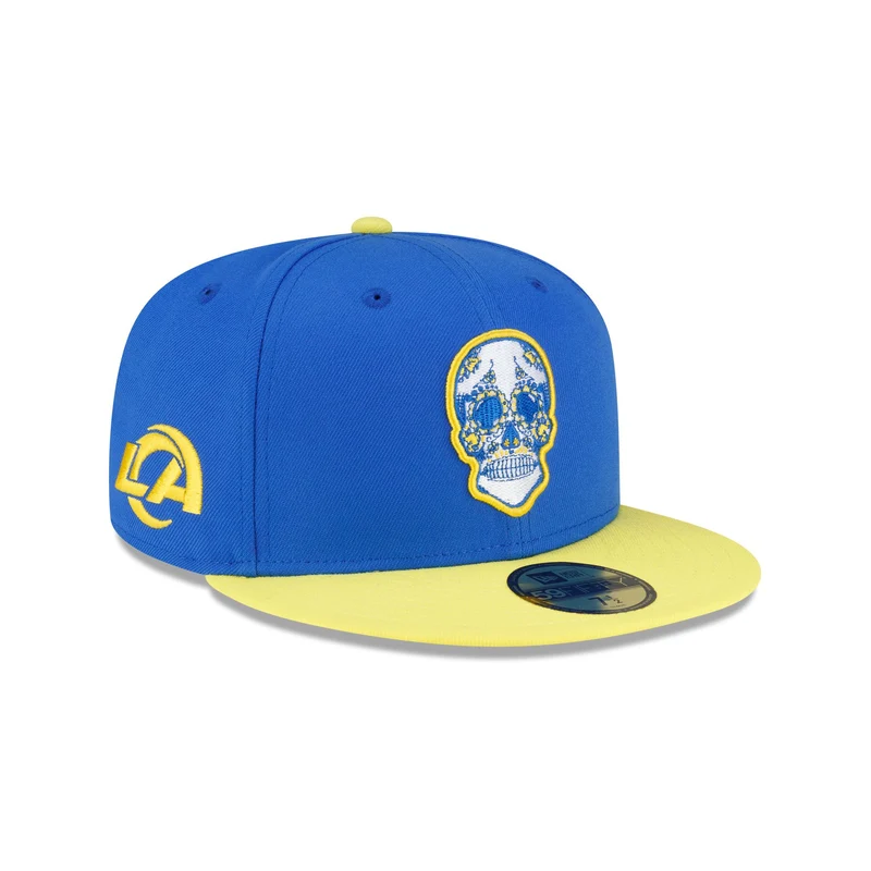 Los Angeles Rams Sugar Skull 59FIFTY Fitted Hat 7 3/4