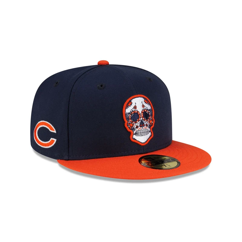 Chicago Bears Sugar Skull 59FIFTY Fitted Hat 7