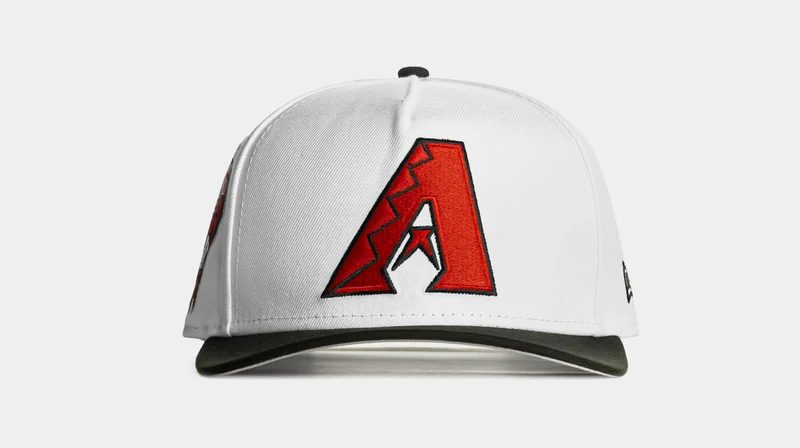 Shoe Palace Exclusive Two-Tone Contrast Stitched Arizona Diamonds 9Fifty Snapback Mens Hat (White/Black) OS